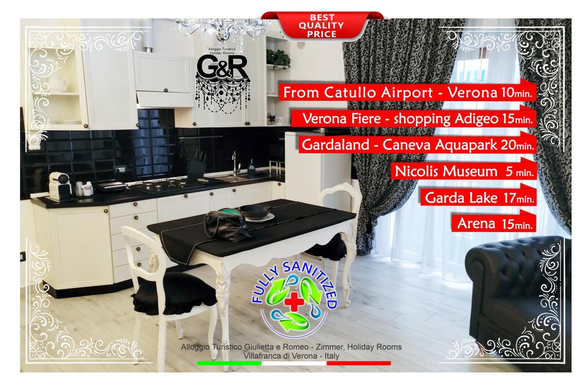 Alloggio Turistico Giulietta E Romeo - Intero Appartamento - Villafranca Di Verona, Zimmer, Holiday Rooms エクステリア 写真